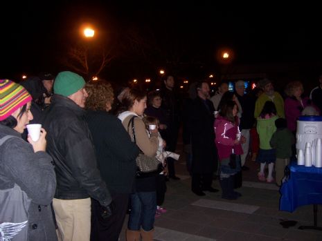 Menorah lighting at Webers Point